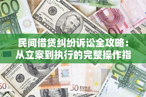 武汉民间借贷纠纷诉讼全攻略：从立案到执行的完整操作指南