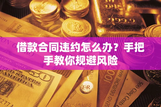 武汉借款合同违约怎么办？手把手教你规避风险