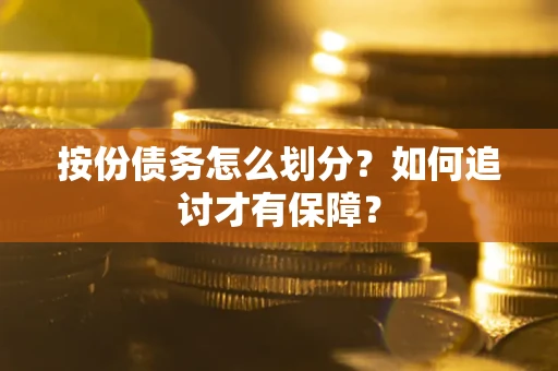 武汉按份债务怎么划分？如何追讨才有保障？