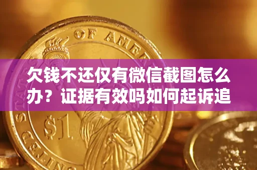 武汉欠钱不还仅有微信截图怎么办？证据有效吗如何起诉追回欠款？