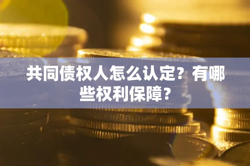 武汉共同债权人怎么认定？有哪些权利保障？