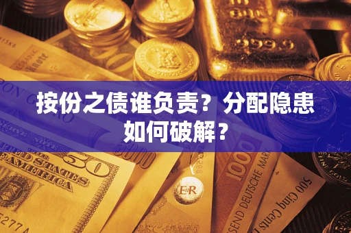 武汉按份之债谁负责？分配隐患如何破解？