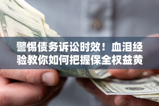 武汉警惕债务诉讼时效！血泪经验教你如何把握保全权益黄金期