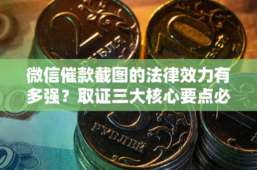 武汉微信催款截图的法律效力有多强？取证三大核心要点必须知道！
