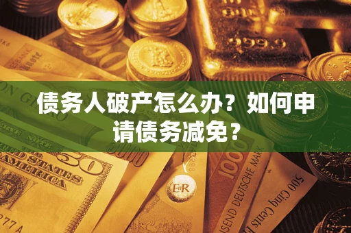 武汉债务人破产怎么办？如何申请债务减免？