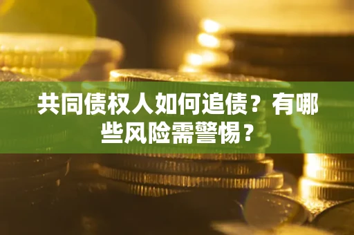 武汉共同债权人如何追债？有哪些风险需警惕？