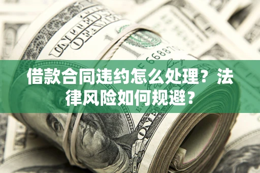 武汉借款合同违约怎么处理？法律风险如何规避？