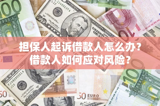武汉担保人起诉借款人怎么办？借款人如何应对风险？