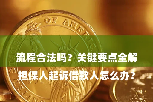 武汉

担保人起诉借款人怎么办？流程合法吗？关键要点全解析