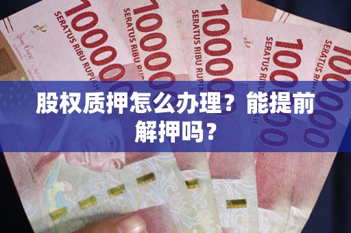 武汉股权质押怎么办理？能提前解押吗？