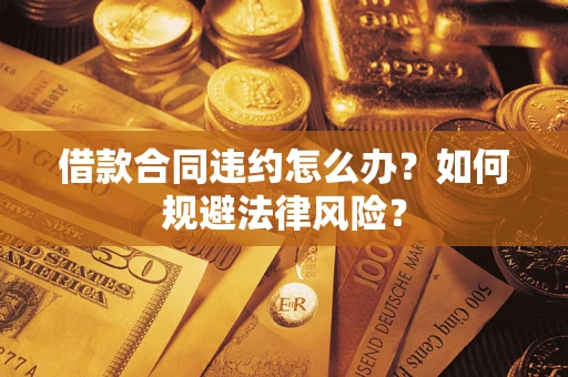 武汉借款合同违约怎么办？如何规避法律风险？