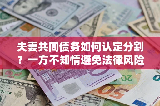 武汉夫妻共同债务如何认定分割？一方不知情避免法律风险必看！